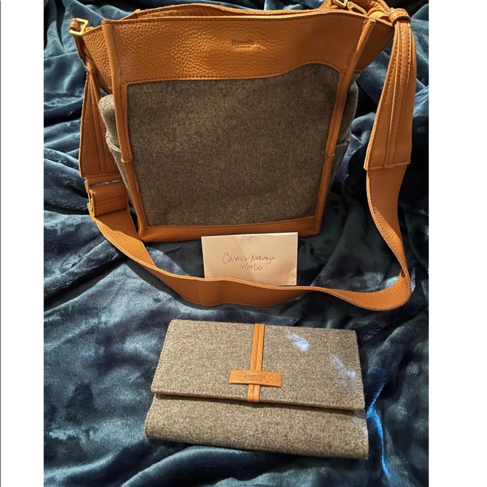 Hammitt Davis medium in Soirée Smoke and matching Benjamin wallet